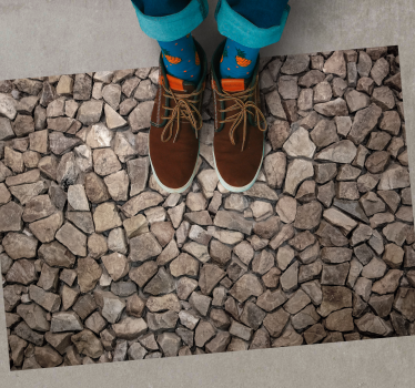 Rustic style 3D stones flooring - TenStickers