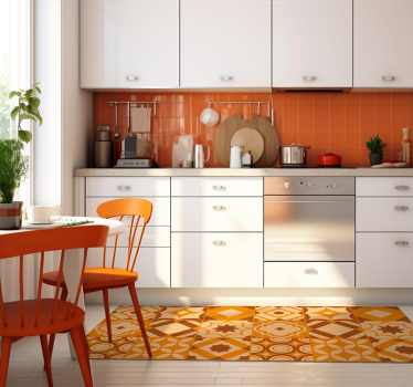 Tile Design Kitchen Flooring - TenStickers