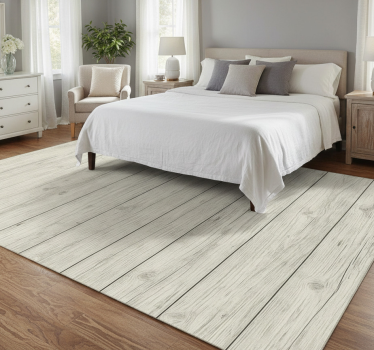 Rustic wood bedroom carpet - TenStickers