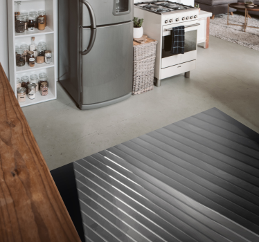 Sleek Striped Surface wood effect rug - TenStickers