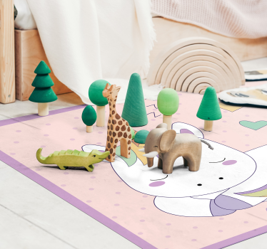 Sleepy Unicorn custom floor mat - TenStickers