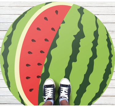 Slice of watermelon kitchen flooring - TenStickers