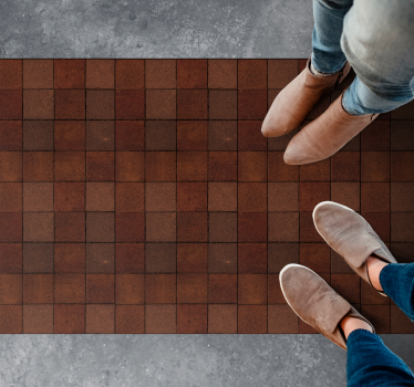 Small rustic style bricks stone flooring - TenStickers