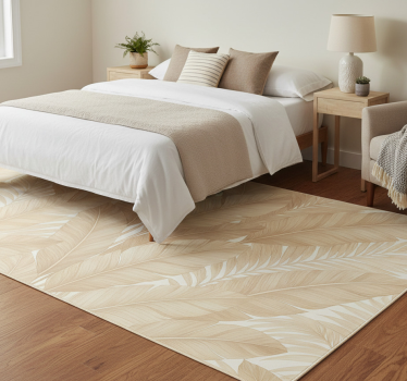 Soft botanical bedroom carpet - TenStickers