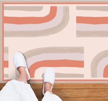 Soft Color Waves bathroom mat - TenStickers