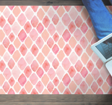 Soft pink aquarella strokes bedroom carpet - TenStickers