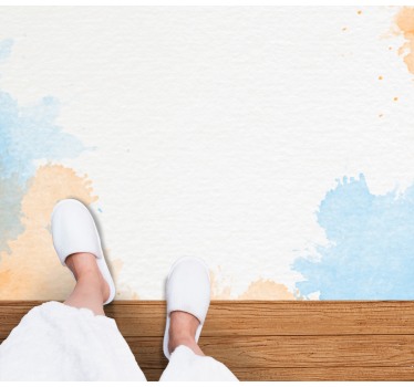 Soft watercolour hues bathroom mat - TenStickers