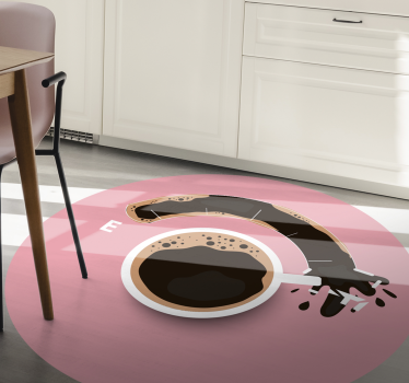 Spilled Coffee texture rug - TenStickers