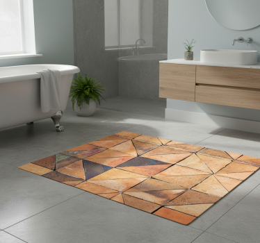 Stone vintage bathroom mat - TenStickers
