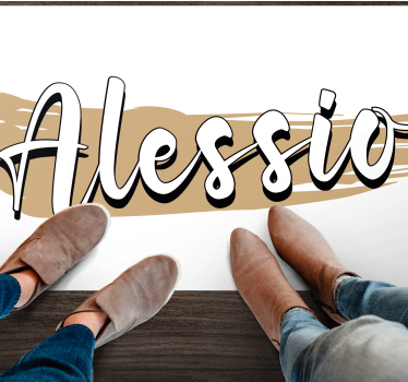 Stylish abstract design custom floor mat - TenStickers