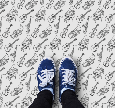 Texture rug musical instruments collection - TenStickers