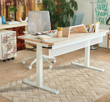 THATCH AREA RUG retro rug - TenStickers