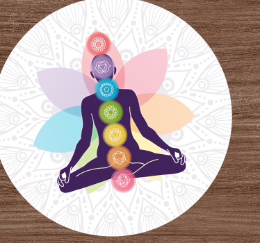 The seven chakra's symbols ethnic style rugs - TenStickers