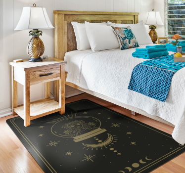 The witch and the moon bedroom carpet - TenStickers