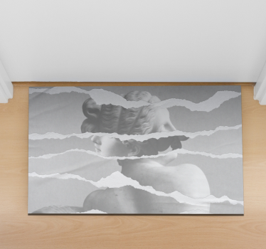 Torn paper effect texture rug - TenStickers
