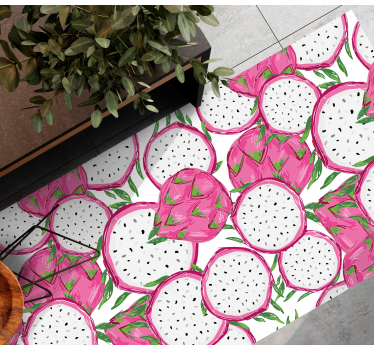 Tropical Fruit Concept kitchen mat - TenStickers