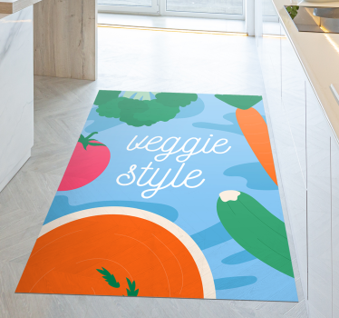 Veggie Style kitchen flooring - TenStickers