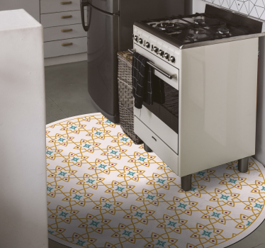 Vibrant mosaic arrangement kitchen mat - TenStickers