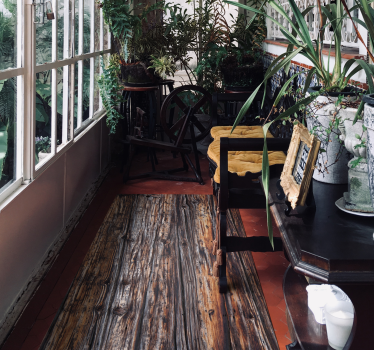 Vintage wood effect vinyl flooring - TenStickers
