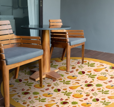 vinyl rug for kitchen autumn vibe wood effect vinyl flooring - TenStickers