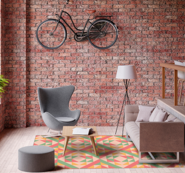 vinyl rug pavement pattern stone flooring - TenStickers