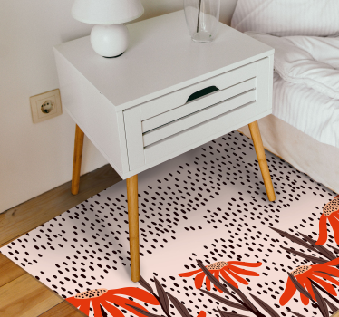 Floral spots serenity bedroom carpet - TenStickers