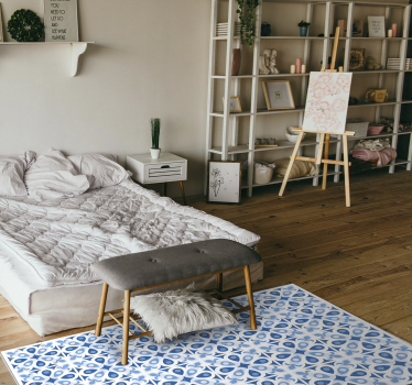 Waterhouse blue contemporary vinyl carpet - TenStickers