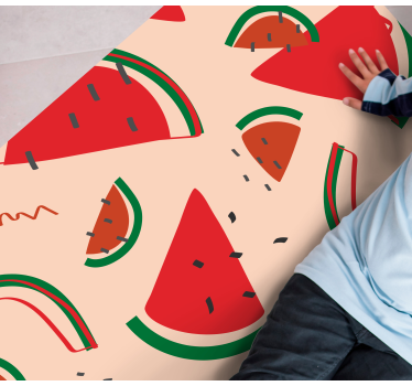 Watermelon Slice Fun kitchen mat - TenStickers