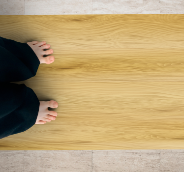 Wood effect rug with natural timber finish - TenStickers