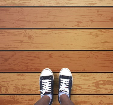 Wood Texture vinyl runners for halls - TenStickers