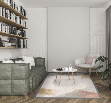 Woodblock wood effect vinyl flooring - TenStickers