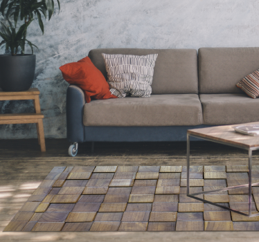 Wooden panel 3d texture  wood effect vinyl flooring - TenStickers