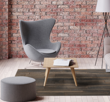 Wooden plank charcoal texture house wood effect vinyl flooring - TenStickers