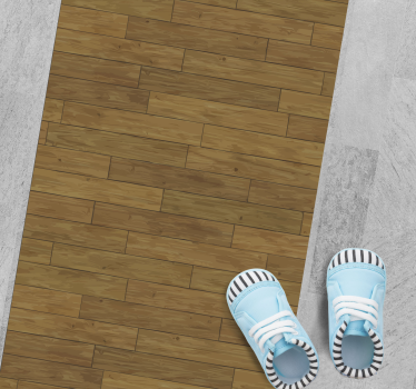 Wooden Plank Design wood effect rug - TenStickers