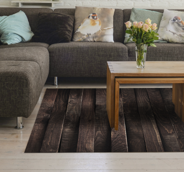 Wooden plank vintage house  wood effect vinyl flooring - TenStickers