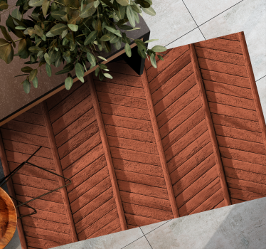 Wooden Planks Detail wood effect rug - TenStickers