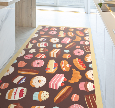 Yummi dessert kitchen flooring - TenStickers