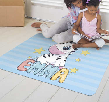 Zebra Striped Fun kids carpet - TenStickers