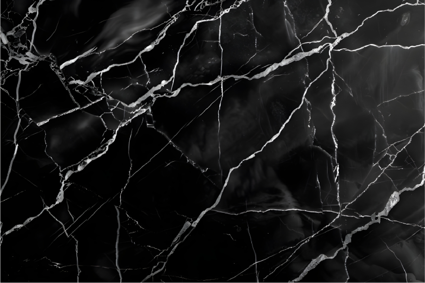 Marble imitation black rug - TenStickers