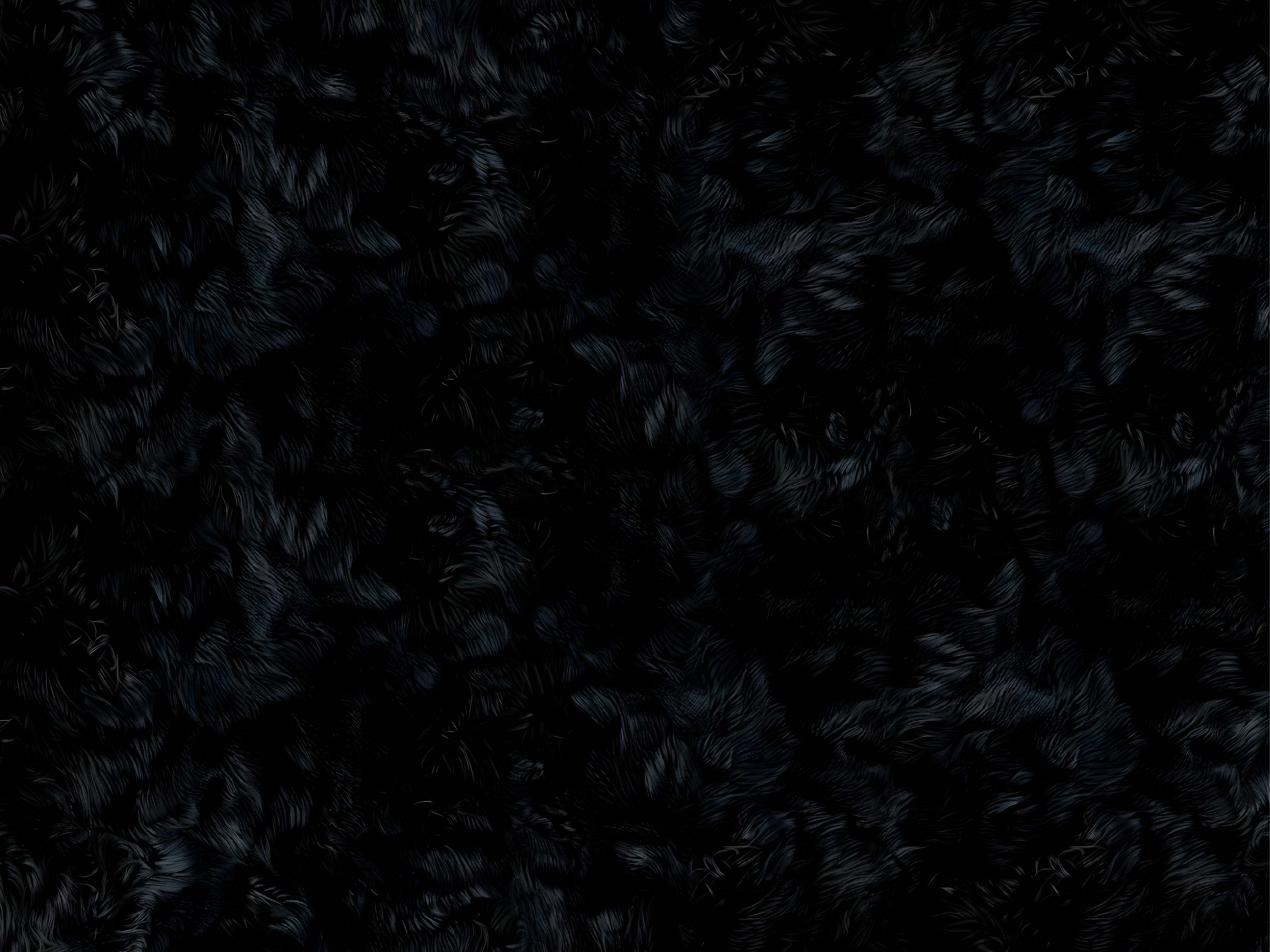 Fur effect black vinyl rug - TenStickers