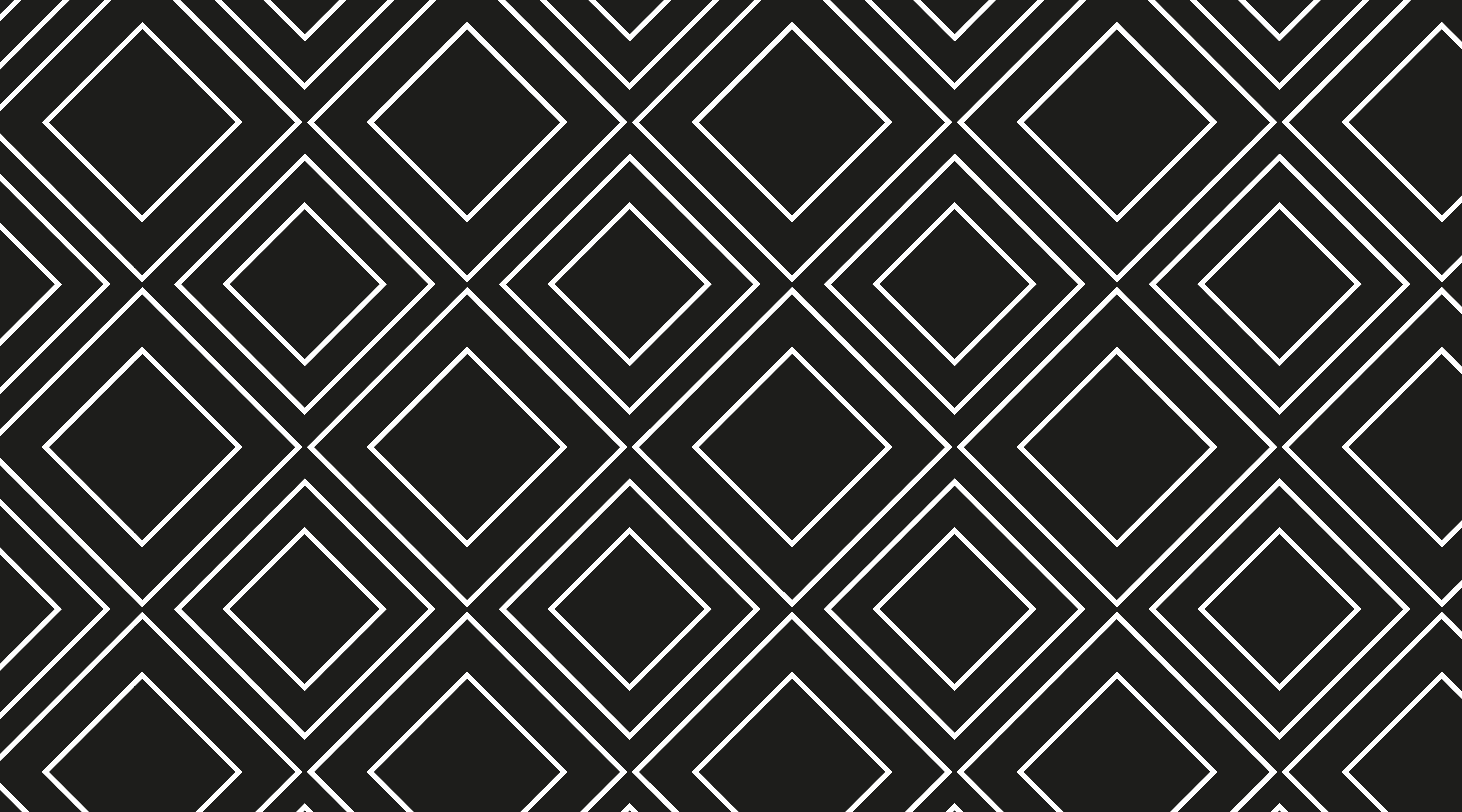 Geometric lines design black rug - TenStickers