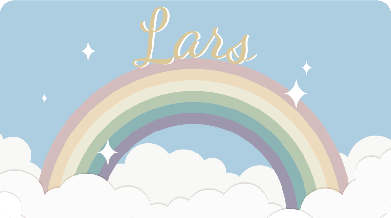 Customised rainbow custom floor mat - TenStickers