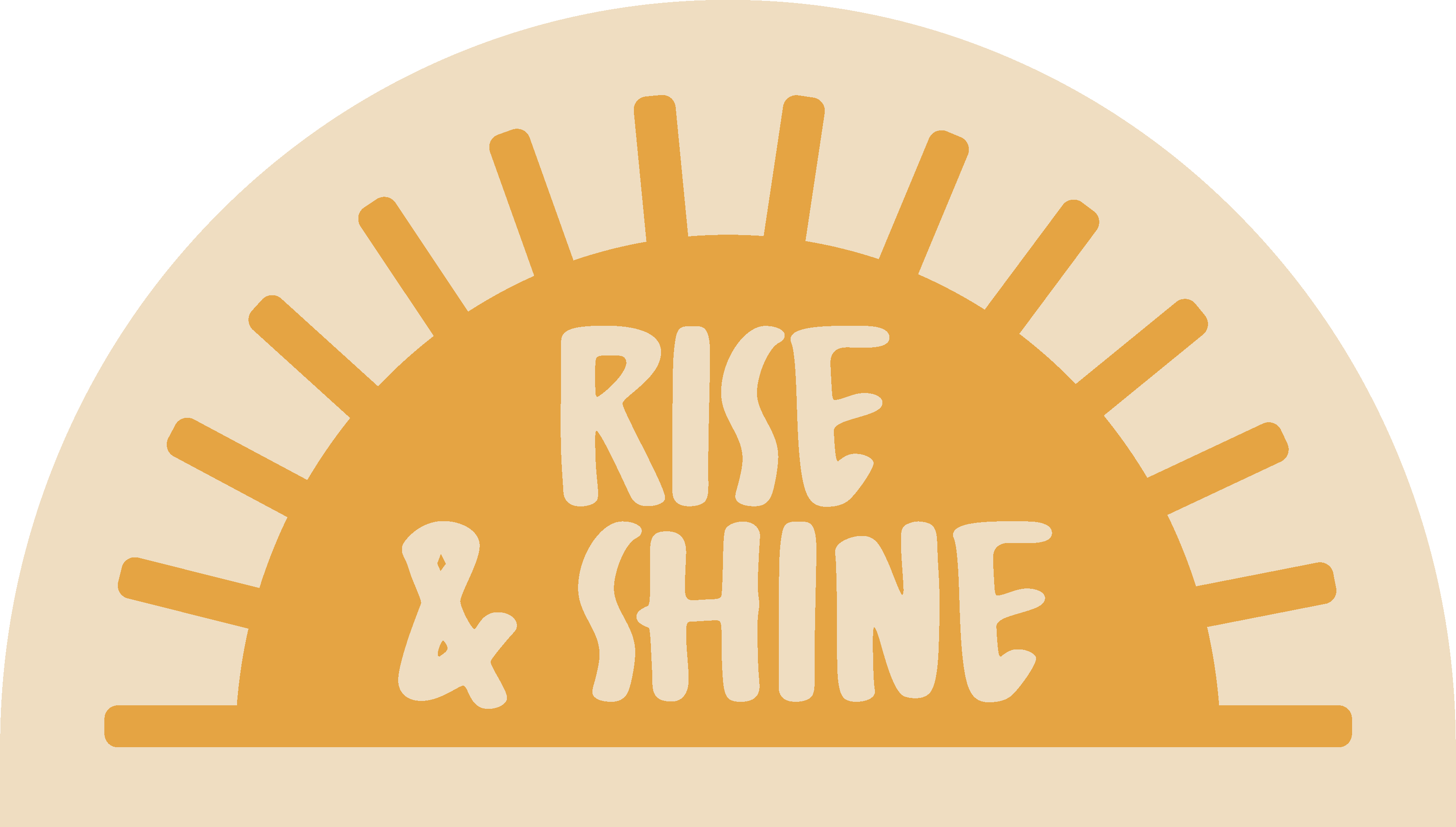 "Rise and shine" text bathroom mat - TenStickers