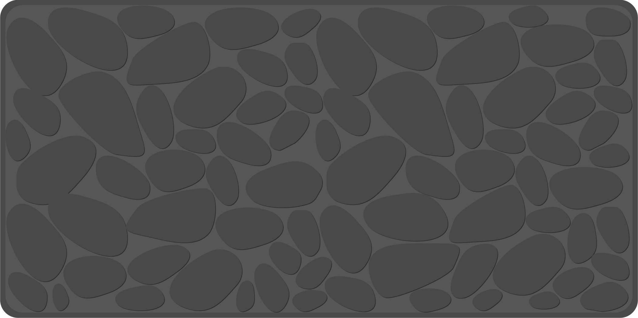 Grey rock effect bathroom mat - TenStickers