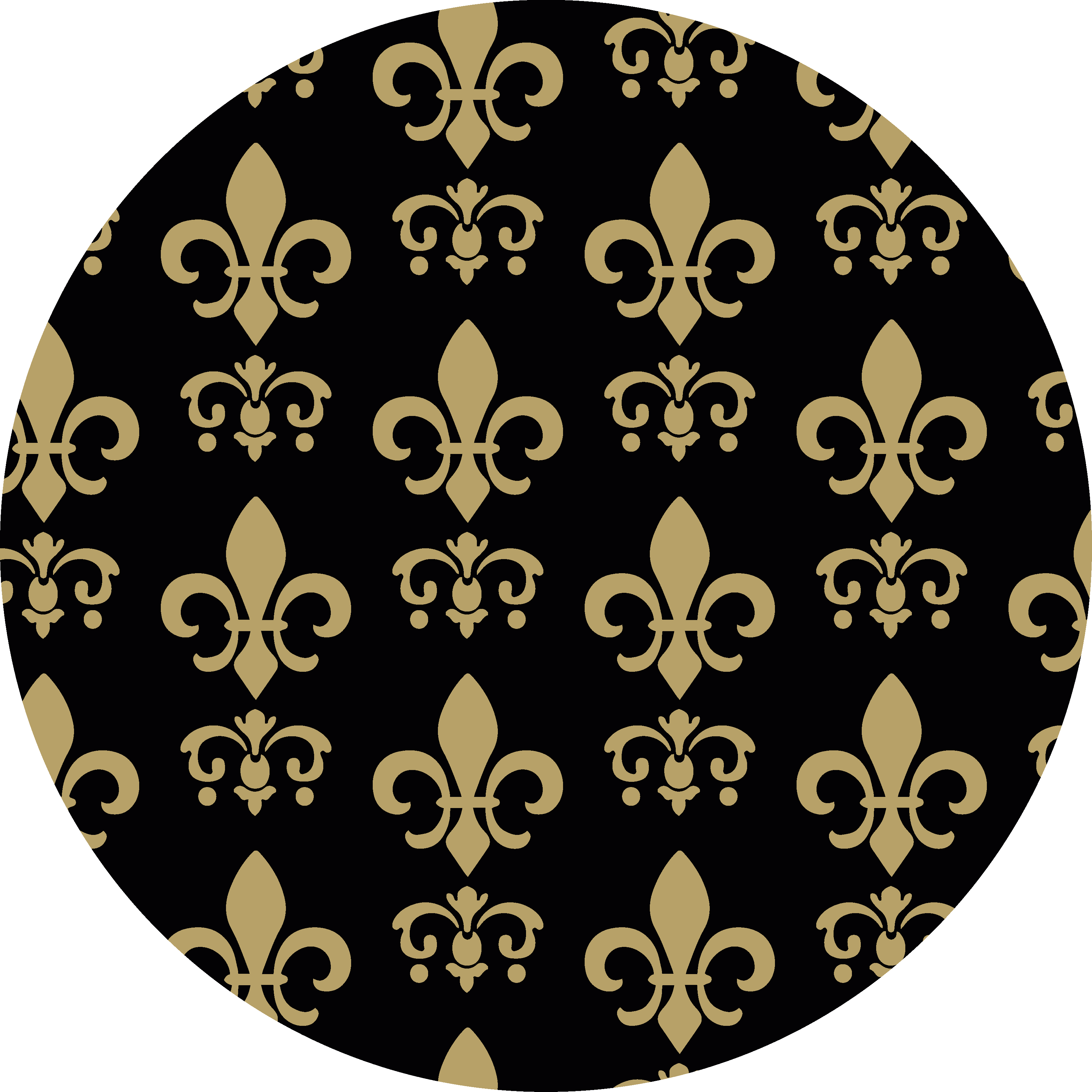 Fleur de lys bathroom mat - TenStickers