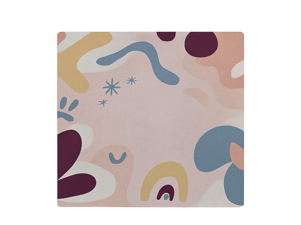 Abstract modern fabric outdoor rug - TenStickers
