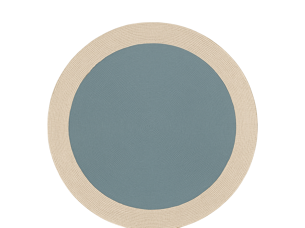 Two-tone round design outdoor rug - TenStickers