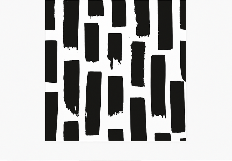 Modern paint strokes square rug - TenStickers