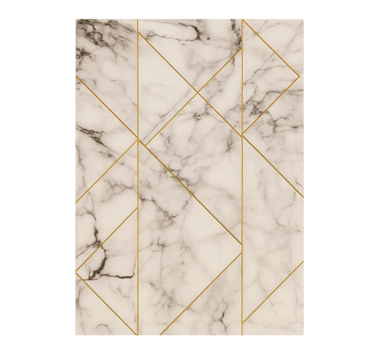 Grid elegant design marble rug - TenStickers