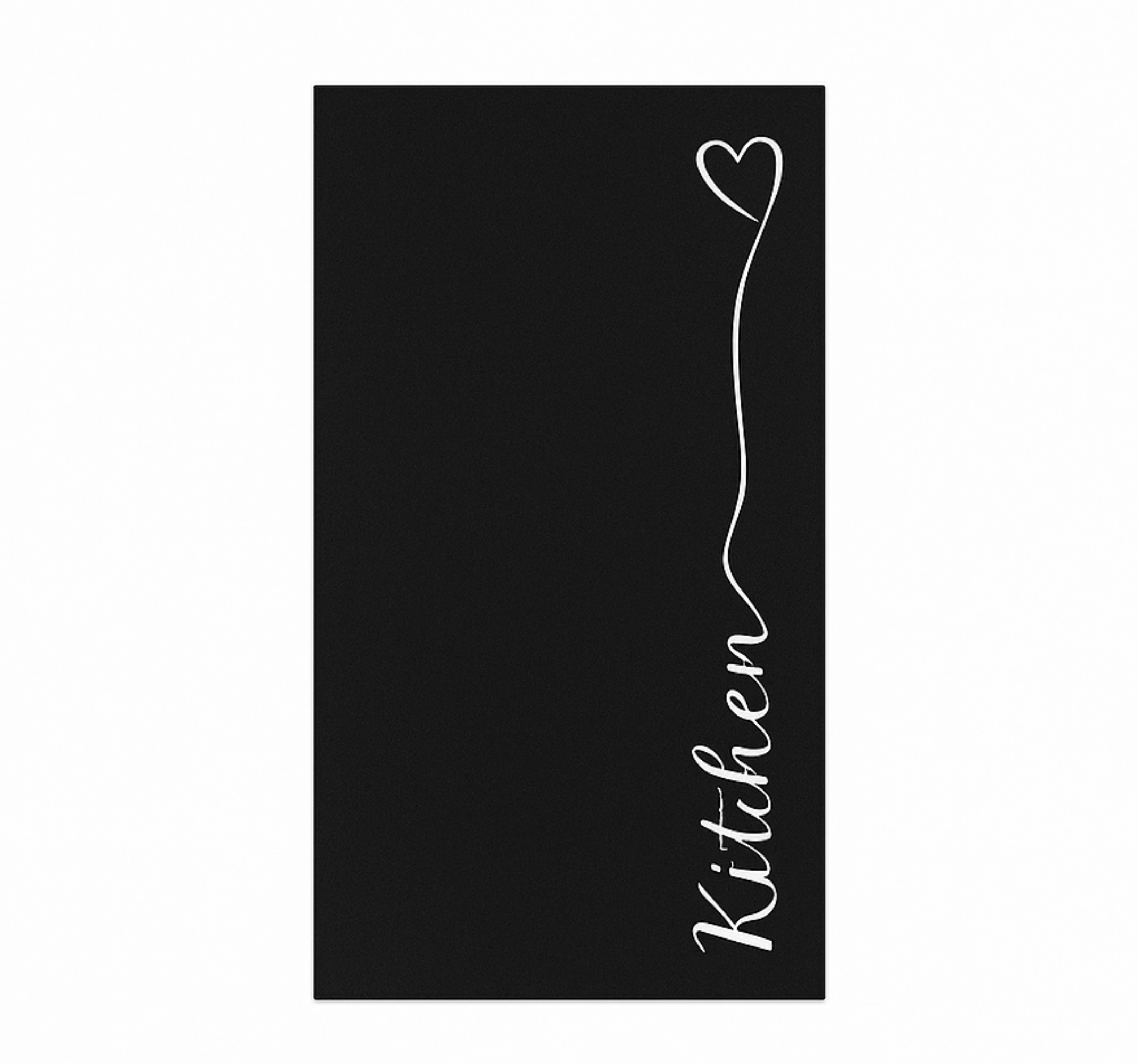 Heart cursive letter kitchen vinyl mat - TenStickers